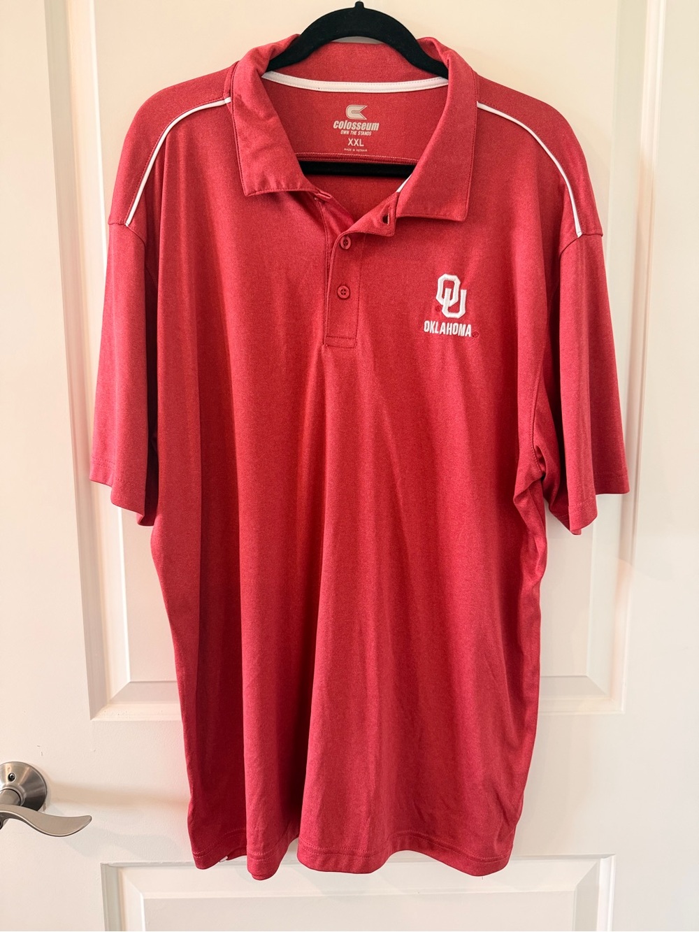 Oklahoma Sooners OU Colosseum Performance Polo Shirt Red Men’s XXL